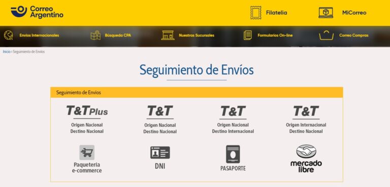 Rastrear O Seguir Env O De Correo Argentino